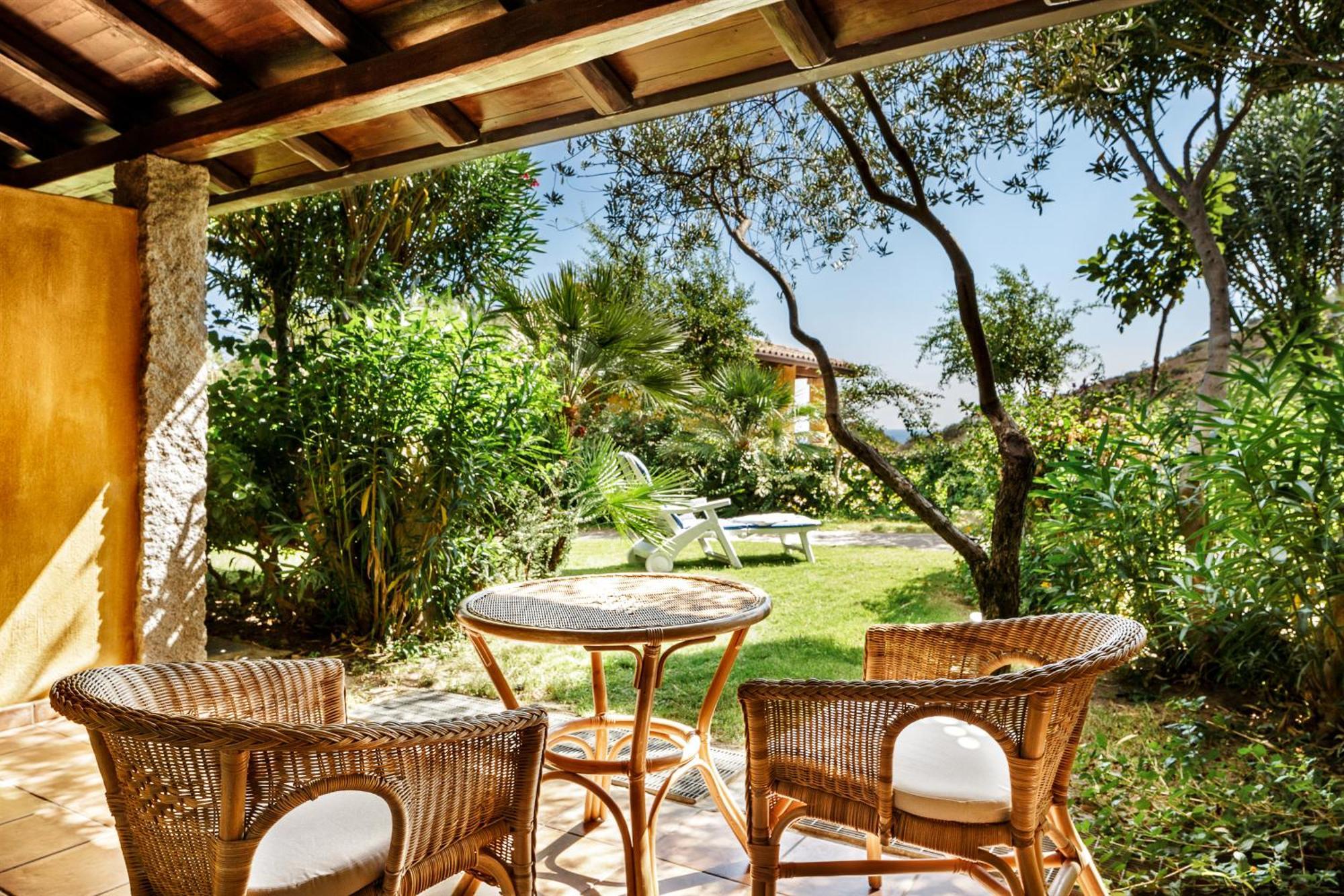 Quarto Duplo Clássico com Vista do Jardim